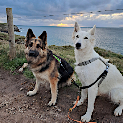 Eyla und Xora an der Steilk&uuml;ste